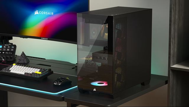 Corsair 2800X RS-R ARGB micro-ATX skrinka s podporou 410 mm GPU 360 mm radiátora