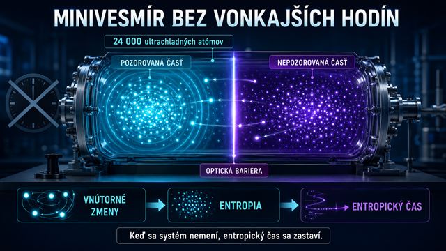 Vedec vytvoril laboratórny „minivesmír“, v ktorom čas vznikol bez hodín
