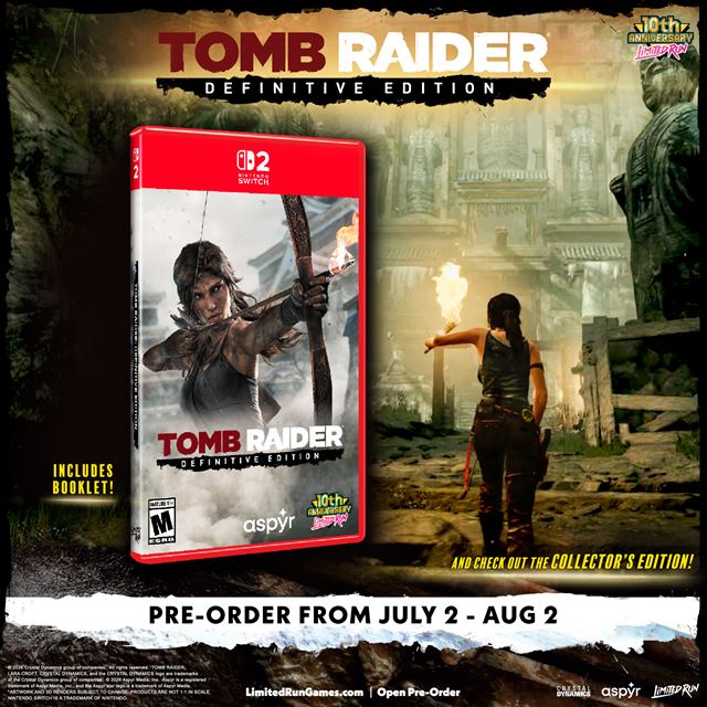 Tomb Raider Definitive Edition vyjde prvýkrát fyzicky na Nintendo Switch 2