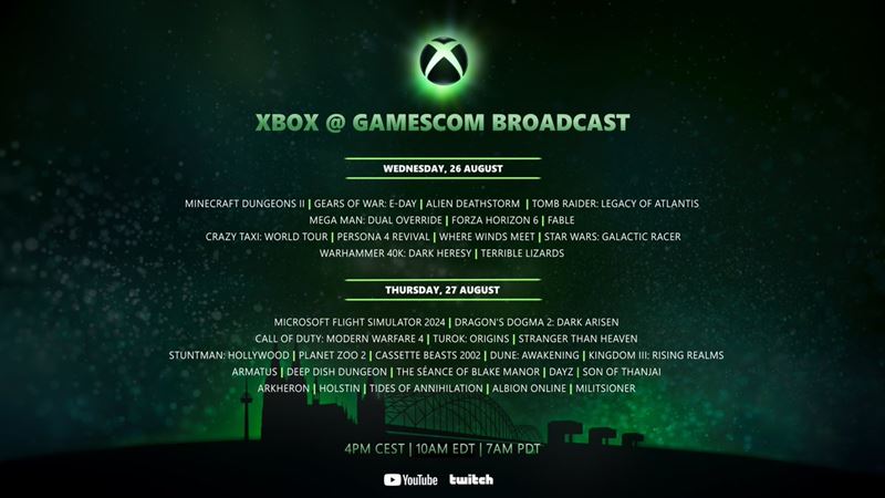 Xbox predstavil hry, ktoré odstreamuje z Gamescomu