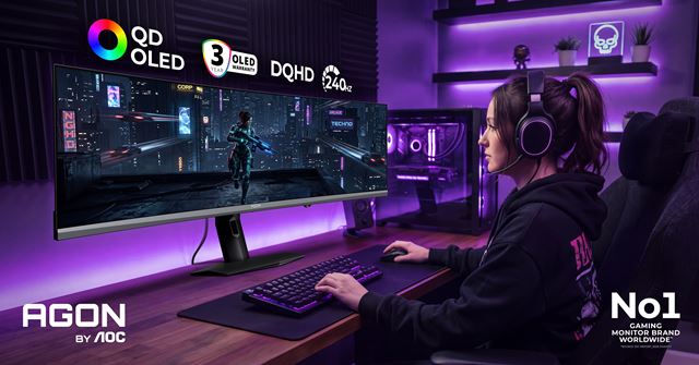 AOC na Gamescome ukazuje nové OLED monitory, nechýba 360 Hz QD-OLED ani 720 Hz režim
