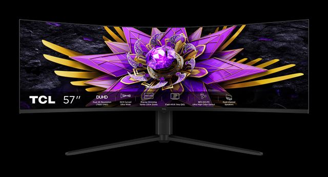 TCL predstavilo nové herné monitory pre rok 2026, nechýba prvý OLED+ model ani 57-palcový Dual 4K displej