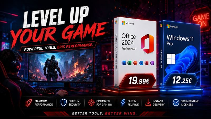 Kompletizujte svoju PC zostavu: MS Office 2024 za 19,99 € a Windows 11 za 12,25 €