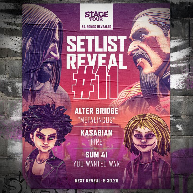 Stage Tour pridáva Alter Bridge, Kasabian a Sum 41, setlist už má 54 skladieb