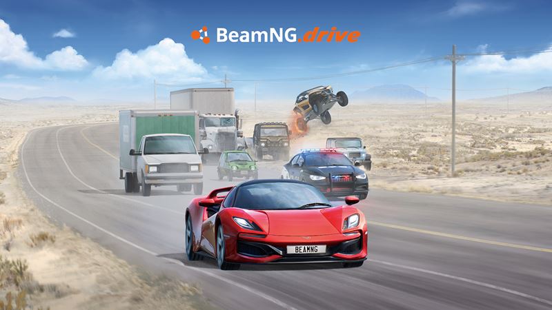 BeamNG.drive príde na PS5 už v októbri, ponúkne lokálny split-screen aj PSSR