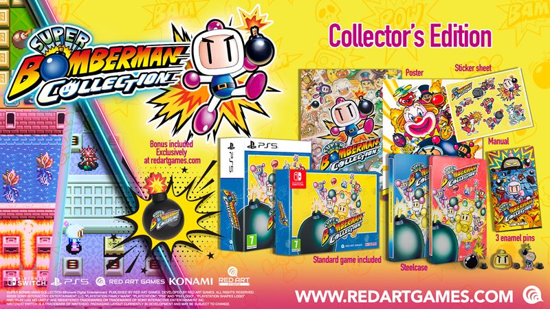 Super Bomberman Collection vyšla vo fyzickej edícii, Switch 2 verzia príde neskôr