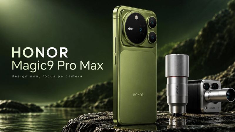 Honor Magic9 Pro Max prináša dva 200 Mpx fotoaparáty, filmové technológie ARRI a 8 800 mAh batériu