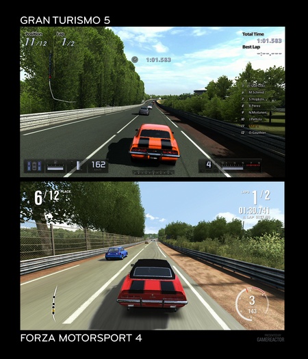 Forza 4 vs GT5 