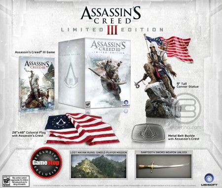 Assassins Creed III limitka za 120 dolrov
