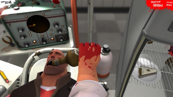 Surgeon Simulator operuje Team Fortress 2