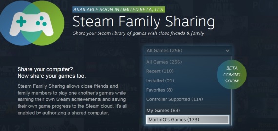 Valve ohlsilo Steam Family Sharing