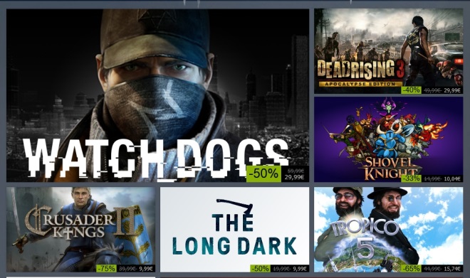 Steam zavy ponkaj Watch Dogs a Long Dark za polovicu