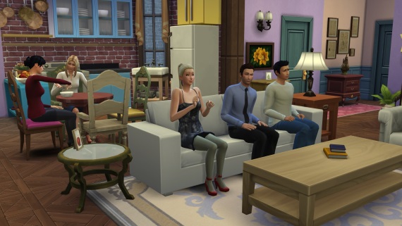 Seril Priatelia prepracovan v Sims 4
