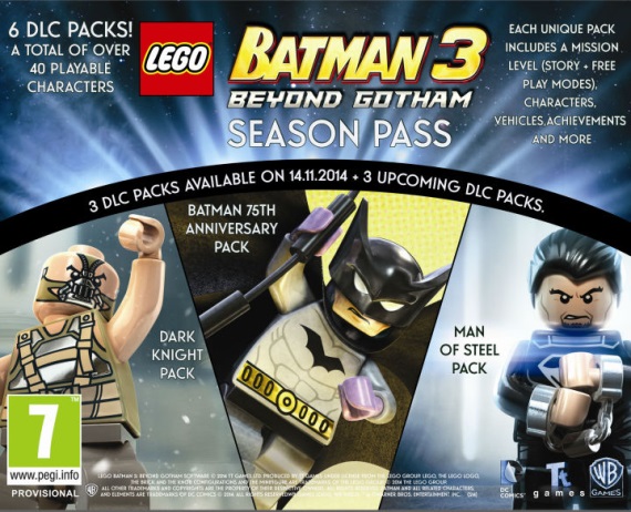 LEGO Batman 3 je prvou hrou zo srie so Season Passom