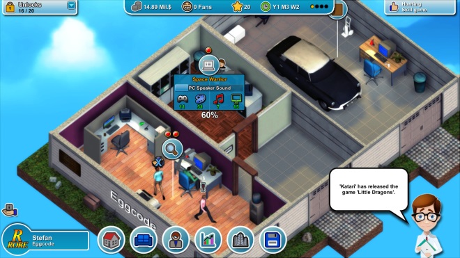 Mad Games Tycoon kombinuje Game Dev a The Sims