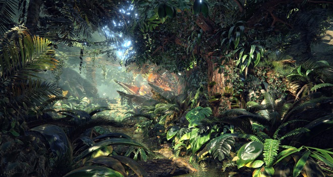 4k zbery z Megascans dungle na Unreal Engine 4
