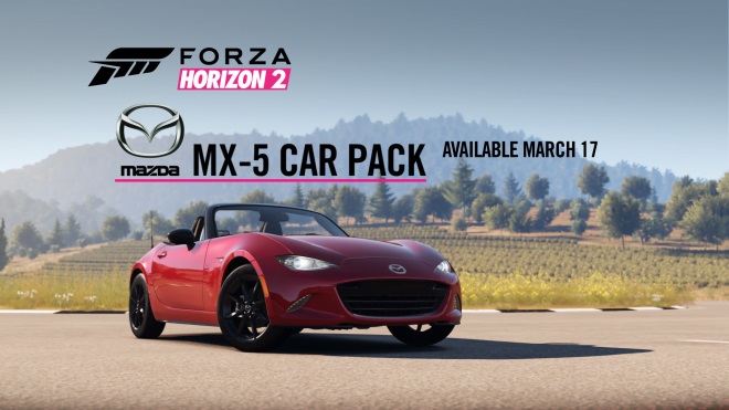Forza Horizon 2 dostane Mazdy MX-5 zadarmo ako DLC a umon vyhra skuton MX-5