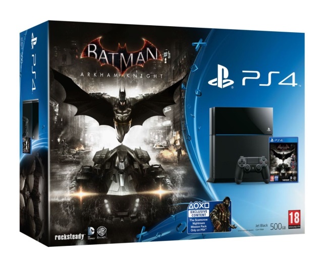 Oznmen limitovan edcia PlayStation 4 vo farbch Batman: Arkham Knight