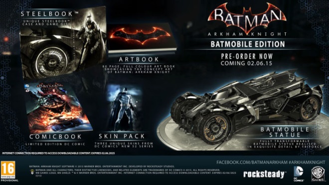 Zberatesk edcia Batman: Arkham Knight s Batmobilom bola zruen