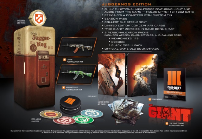 Predstaven luxusn edcia Call of Duty Black Ops 3 Juggernog Edition s mini-chladnikou