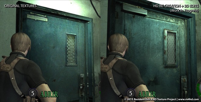 Resident Evil 4 HD mod ukazuje rozdiely textr