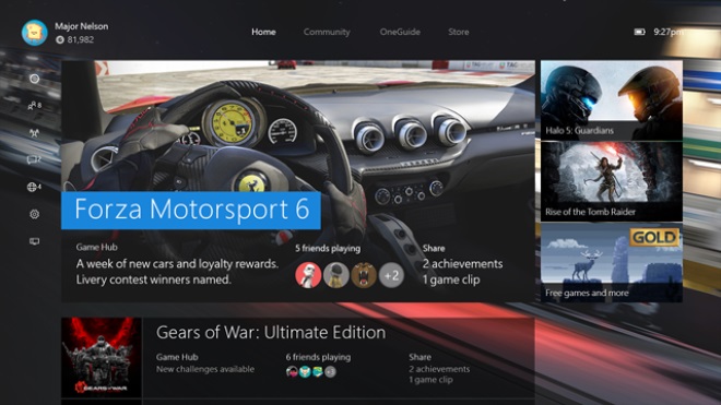 New Xbox One Experience zana nabieha u dnes