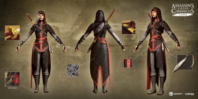 Assassin's Creed Chronicles hrdinovia ukazuj svoje kostmy
