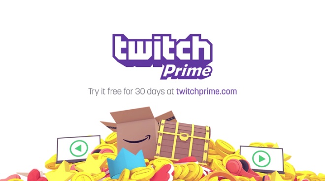 Twitch predstavil platen Twitch prime slubu, ponkne hry zadarmo kad mesiac
