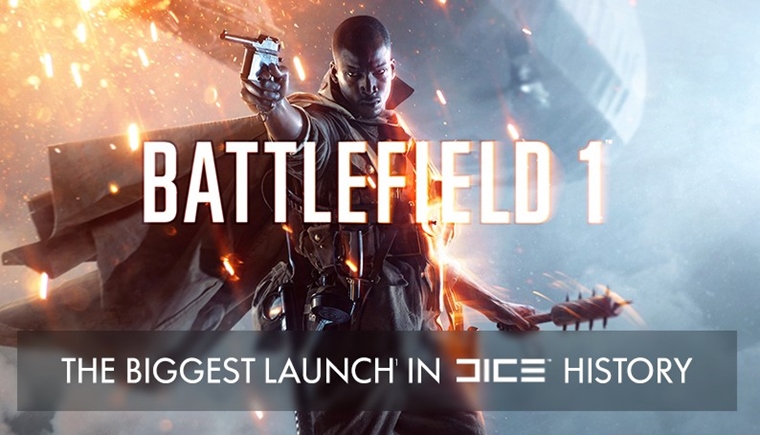 Battlefield 1 mal najv launch z hier od DICE