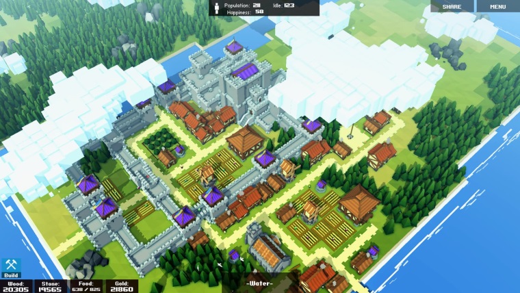 Kingdoms and Castles - stredovek mestsk simultor so tipkou fantasy