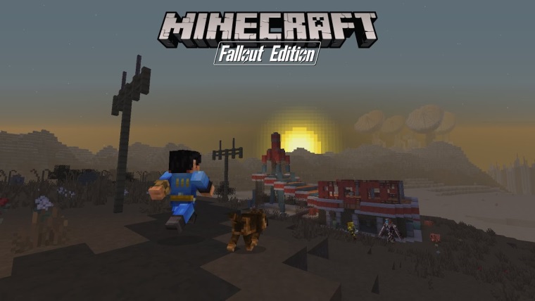 Minecraft dostva na konzolch Fallout tmatick balk