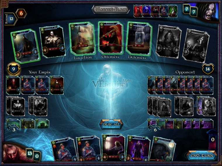 VEmpire - temn kartov hra bez nakupovania balkov
