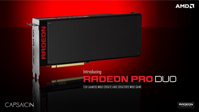 Radeon Pro Duo spja dva Fiji ipy a stoj 1500 dolrov