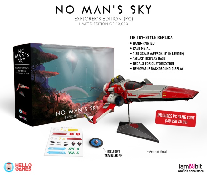 No Man's Sky dostane na PC explorer ediciu za 150 dolrov, PS4 dostane limitku