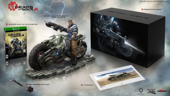 Zberatesk edcia Gears of War 4 sa objavila na Amazone, pridva sochu