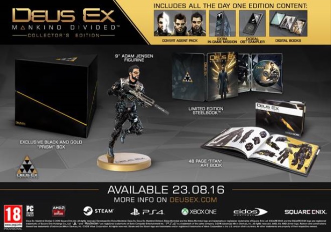 Square Enix predstavilo vetky edcie Deus Ex: Mankind Divided