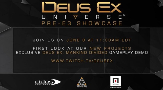 Square Enix prde s oznmenm ohadom Deus Ex iba pr dn pred E3