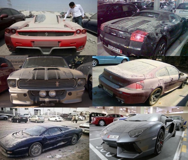 Opusten aut v Dubaji