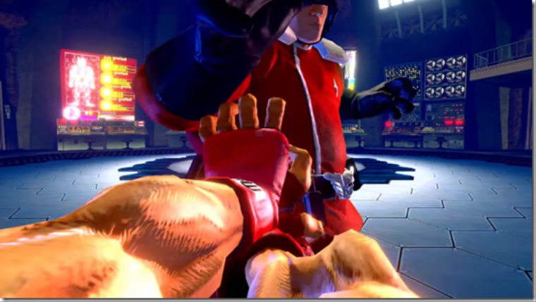 Ultra Street Fighter II pre Switch ukazuje 1st person reim