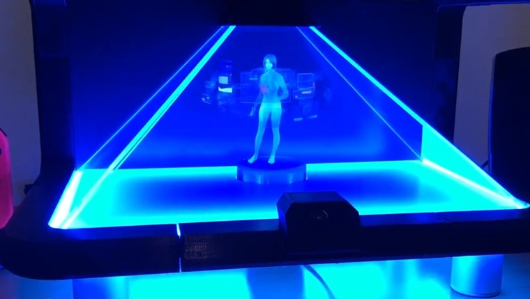 Fanik ukzal, ako by mohla vyzera holografick Cortana 