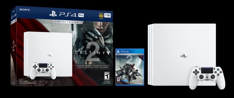 Balenie PlayStation 4 Pro v bielej verzii s Destiny 2 predstaven