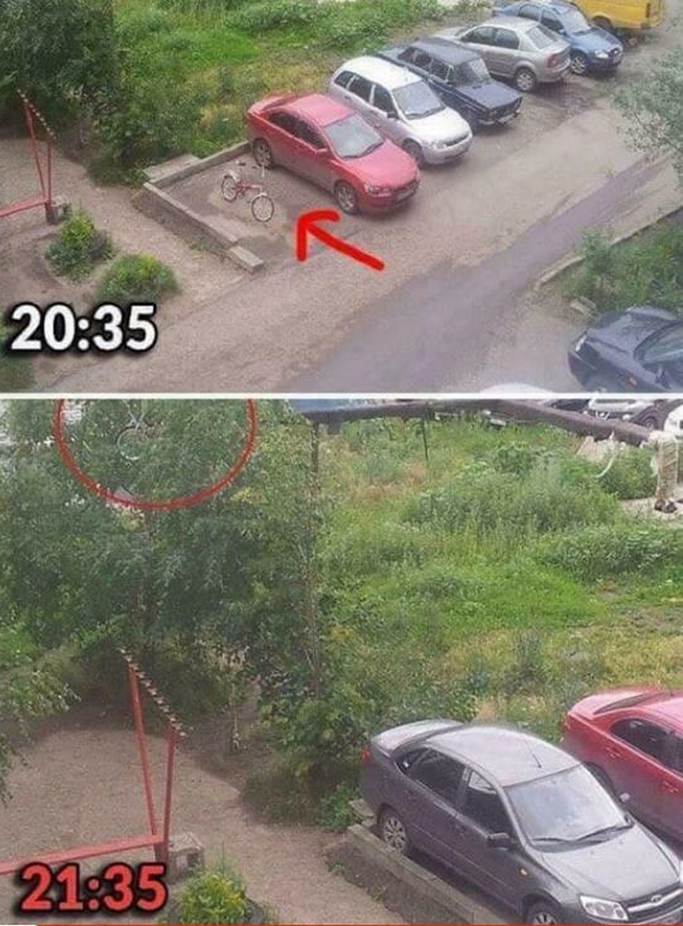 Parkovanie s bicyklom v Rusku