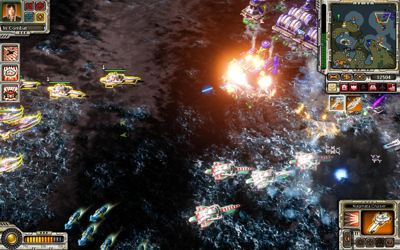 Command & Conquer: Red Alert 3 Vek priestor v hre je venovan bojom na mori.