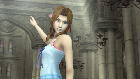 Crisis Core: Final Fantasy VII Poznvate ju? no, to je Aerith.