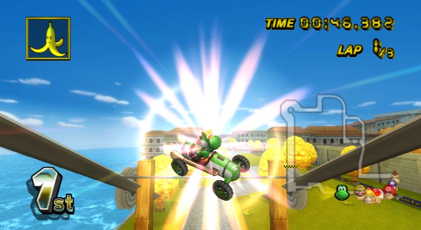Mario Kart Wii Trate s so skokmi a viacermi skratkami lenitejie.