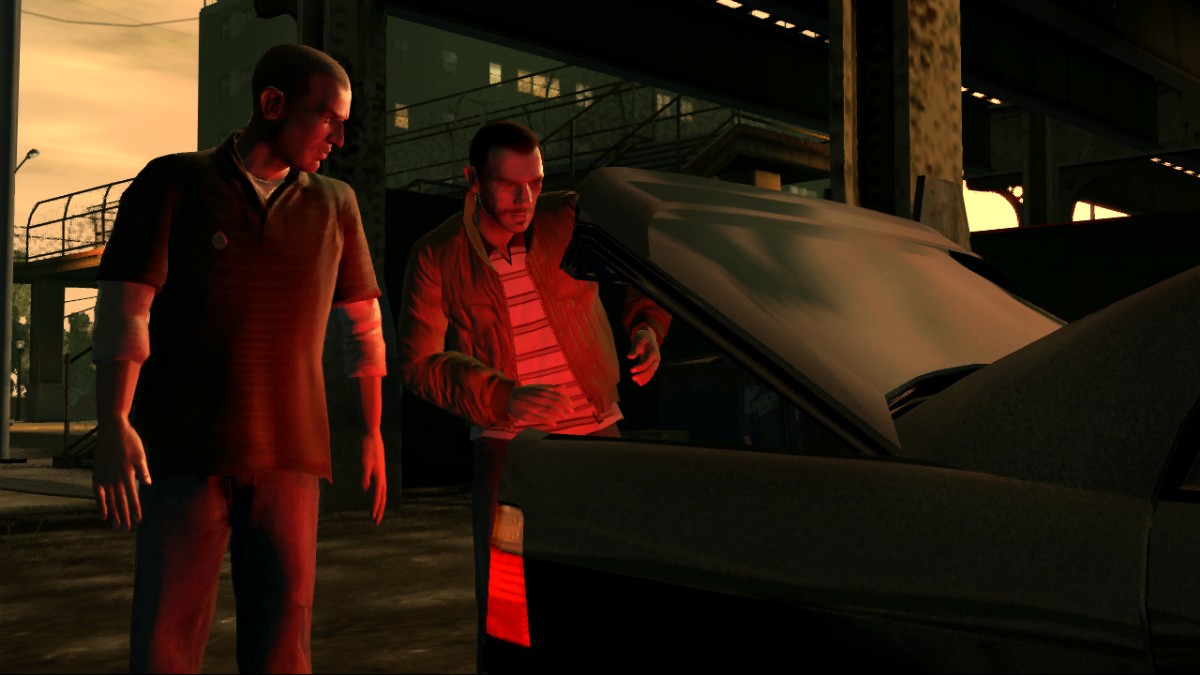 Grand Theft Auto IV Kufre ut s jednm s mnohch malch prdavkov.