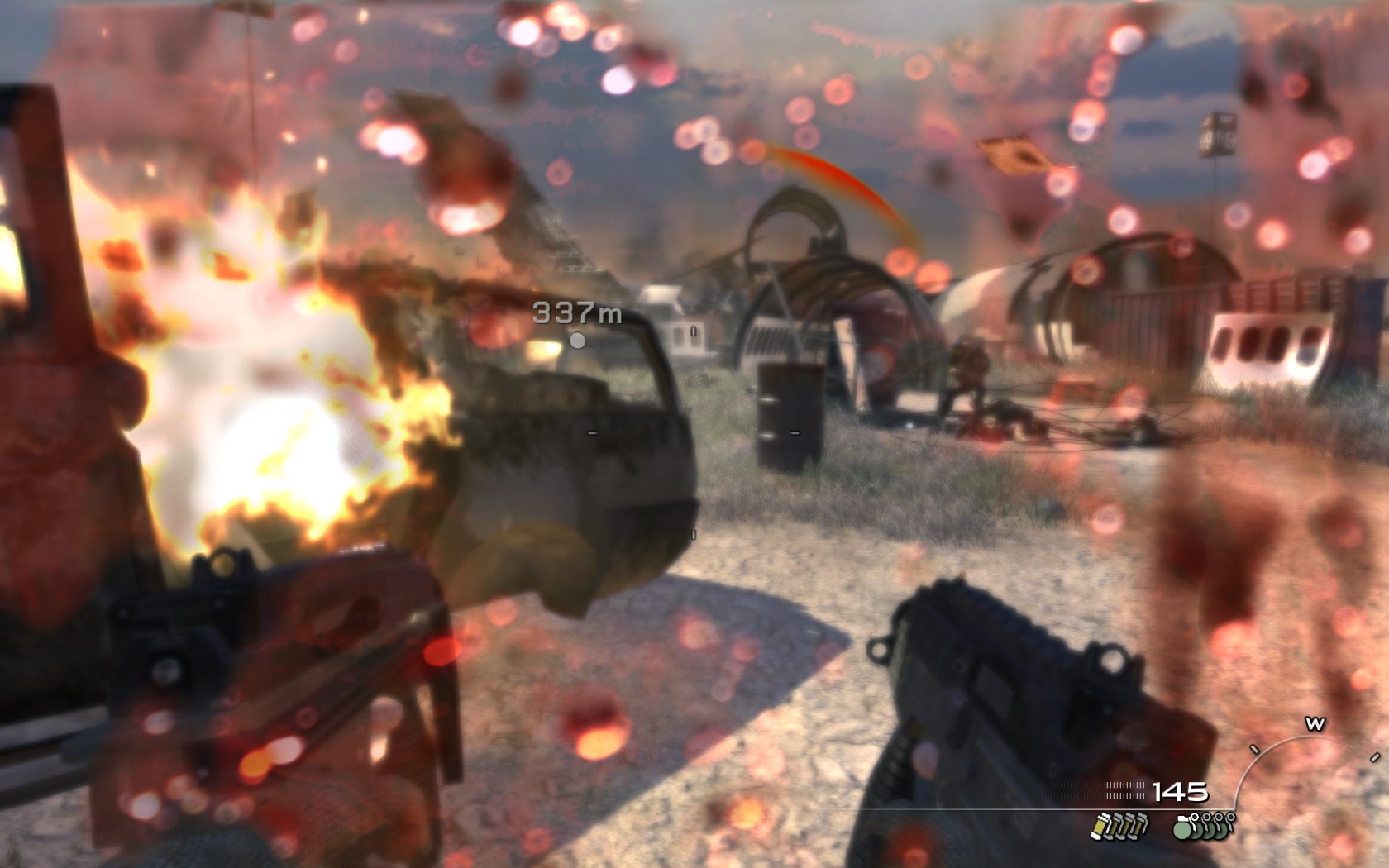 Call of Duty: Modern Warfare 2 Efekt krvi vm bude rozmazva vhad vek as hry.