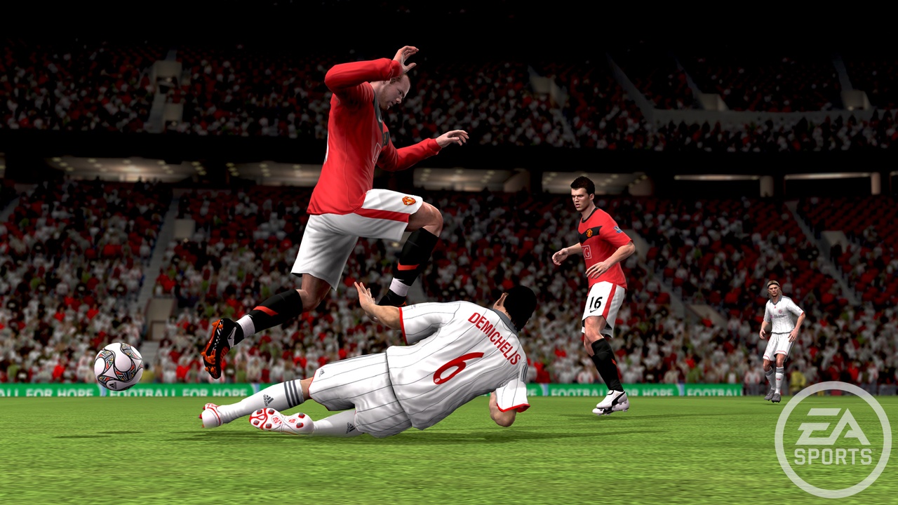 FIFA 10 Nie kad kolzia kon faulom.