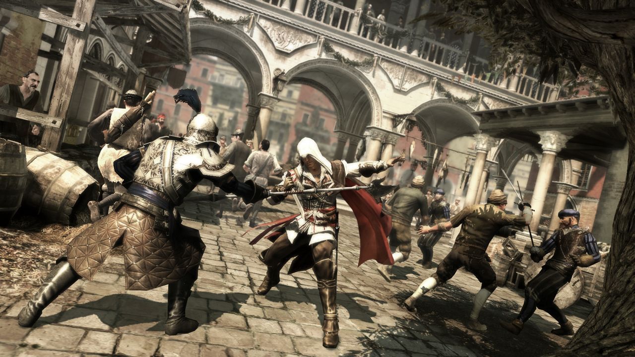 Assassin's Creed II Skupinov boje nie s nim vnimonm, nikdy neelte iba jednmu nepriateovi.