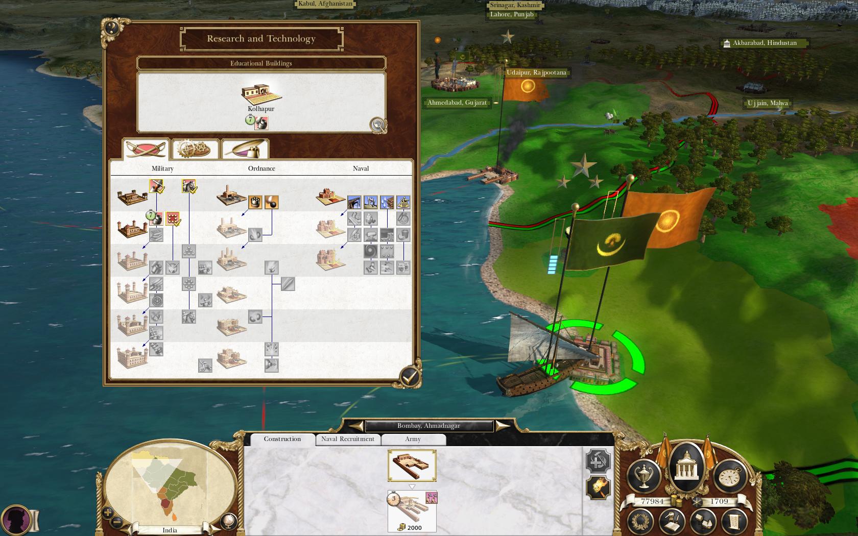 Empire: Total War Vskum a technolgie s prjemnou novinkou.